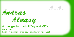 andras almasy business card